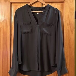 Banana Republic charcoal blouse